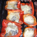 El cooksnap de Dan Barreto @elhornodeeloy cuando hizo Morrones rellenos a la parrilla.