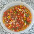 El cooksnap de Sol cuando hizo Salsa criolla argentina.