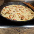 El cooksnap de kotxy83 cuando hizo Risotto de setas y gambas con crujiente de ibérico y parmesano.