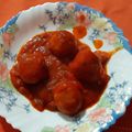 El cooksnap de Luz cuando hizo Albóndigas de atún y zanahoria con salsa de pimientos.