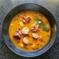 El cooksnap de Tonysantos cuando hizo Alubias rojas con chorizo asturiano y jamón.