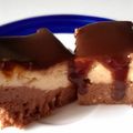 lovedogsnfood's cooksnap of when they made Chocolate and Vanilla Layered Crustless Cheesecake.