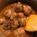 El cooksnap de Cristina García cuando hizo Albóndigas con salsa de zanahoria.