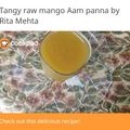 Rita mehta का कुकस्नैप जब उन्होंने खट्टा मीठा आम पन्ना(khatta meetha aam panna recipe in hindi) बनाया था।