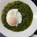 El cooksnap de Raquel cuando hizo Espinacas con bechamel y huevo (receta de mi abuela).