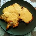 El cooksnap de agels cuando hizo Chuletas de cerdo con salsa de pera picante y almendras.