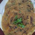Nidhi Sanghvi's cooksnap of when they made મસાલા લચ્છા પરાઠા.