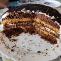 El cooksnap de Manuel cuando hizo Tarta de chocolate y calabaza con doble relleno.