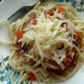 Salóme K. Cooksnap-ja, amikor elkészítette a(z) Bolognai spagetti receptet.