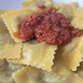 El cooksnap de Marieta cuando hizo Macarrones sicilianos :: Salsa de pesto rojo.