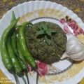 manisha manisha का कुकस्नैप जब उन्होंने ग्रीन चिल्ली ठेचा (Green chilli thecha recipe in Hindi) बनाया था।