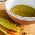 il Carla La Contessina quando ha preparato Testaroli con pesto di fiori di zucchina