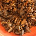 El cooksnap de sara cuando hizo Estofado de lentejas con setas varias (Olla de cocción lenta-CrockPot-SlowCooker).