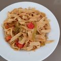 El cooksnap de Fatimilla cuando hizo Espaguetis integrales con verduras y salsa de soja.