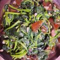 Ellie Liu 的 皮蛋炒地瓜葉 cooksnap