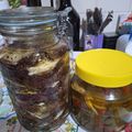 El cooksnap de Maria Teresa Bessia cuando hizo Zapallitos, berenjenas, pencas de remolacha en escabeche.