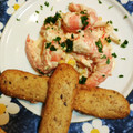 El cooksnap de Jaime Ascaso 🍅🍊🍊🍅 cuando hizo Ensalada de Col o Repollo con gambas (Coleslaw).