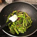 El cooksnap de Isaías cuando hizo Espárragos salteados.