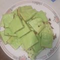 El cooksnap de Romina Caubarrere cuando hizo Fainá de queso en licuadora.