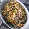 El cooksnap de Elena cuando hizo Arroz tres delicias.