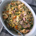 El cooksnap de Elena cuando hizo Arroz tres delicias.