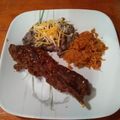 Angie's cooksnap of when they made Costillitas de Puerco en Salsa Roja (spare ribs in red sauce).