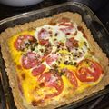 El cooksnap de Tefi cuando hizo Tarta de Verduras con Masa de Avena.