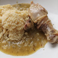 El cooksnap de Merry Gomez cuando hizo Muslos de pollo en salsa de limón, azafrán y ajos tiernos.