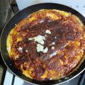 El cooksnap de Florencia Incicco cuando hizo Tortilla con calabacín.