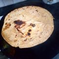 Mahreen Rauf 's cooksnap of when they made Pakistani plain paratha (Ramadan sehri).