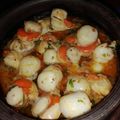 El cooksnap de Estay cuando hizo Ostiones al pil pil con vino blanco.