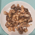 El cooksnap de Monica Costa Gil cuando hizo Salteado de gambas y champiñones.