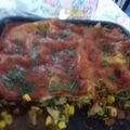 El cooksnap de Melisa Amarilla cuando hizo Lasaña de pollo, carne y jamón y queso.