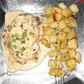 El cooksnap de Vivian Vargas cuando hizo Pollo al verdiñon (verdeo y champiñón) con papas 🤔🤗🤗.