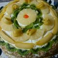 صورة من 🌹Maram🌹Um sanad🌹، شاركها بعد تجربة وصفة تارت بالكاسترد والفواكة 🍌🍓🍇🍒🍑🍐🍍