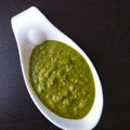 Ruchika Sapra's cooksnap of when they made Radish leaves and gooseberry chutney.