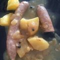 El cooksnap de astrid badia cuando hizo 112. Salchichas con patatas.