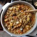 El cooksnap de Glaucia Irene cuando hizo Lentejas con arroz en olla de barro.