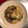 El cooksnap de Nacho Albarrán cuando hizo Quinoa con verduras y crujiente de calabacín.