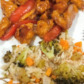 El cooksnap de Jose Ibarra cuando hizo Pollo agridulce chino con arroz.