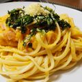 El cooksnap de Bela Carrasco Leiva cuando hizo "Cualquier pasta" con zapallo y jamón.
