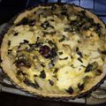 El cooksnap de Mari Davyt cuando hizo Tarta de puerro, pollo, cebolla de verdeo y choclo.