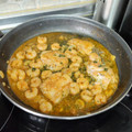 El cooksnap de Juan Manuel Rodriguez Del Pozo cuando hizo Bacalao con gambas al pimentón.