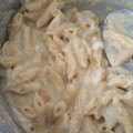 El cooksnap de Carmen Avalos cuando hizo Fideos con leche y queso.