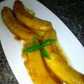 El cooksnap de MariaM cuando hizo Banana Flambé.