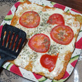 El cooksnap de Marta Gordón cuando hizo Pizza con base de papa rallada.