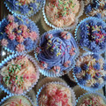 El cooksnap de pikitusi cuando hizo Cupcakes con buttercream de colores.