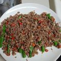 Cooksnap dari vikhamalia untuk resep Tumis buncis siram daging cincang
