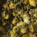 Aryan saxena का कुकस्नैप जब उन्होंने आलू फली की सब्जी (aloo phali ki sabzi recipe in Hindi) बनाया था।