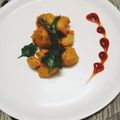 Pradnya Khadpekar's cooksnap of when they made Moong pakoda.